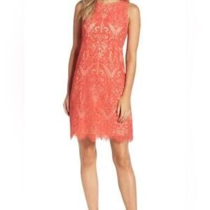 Eliza J Coral sheath dress size 6